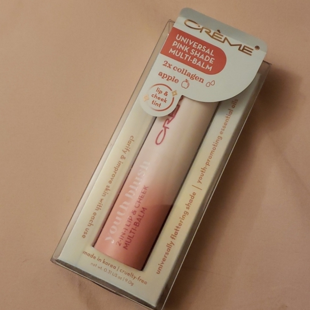 NIB The Creme Shop Youth blush 2 in 1 lip and cheek multi balm